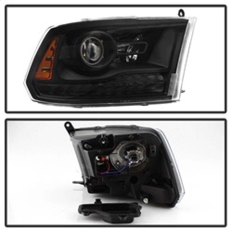 xTune Dodge Ram 13-17 ( w/ Factory Projector LED) Projector Headlight - Black HD-JH-DR13-P-BK 9040238 image 7