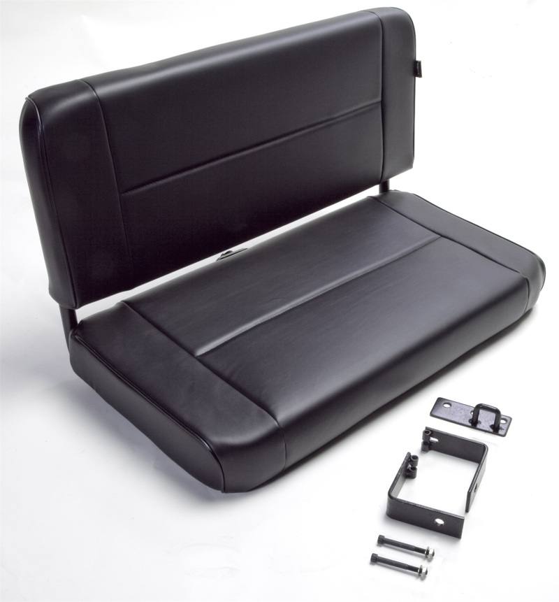Rugged Ridge Fixed Rear Seat Black 55-95 Jeep CJ / Jeep Wrangler 13461.01 image 4
