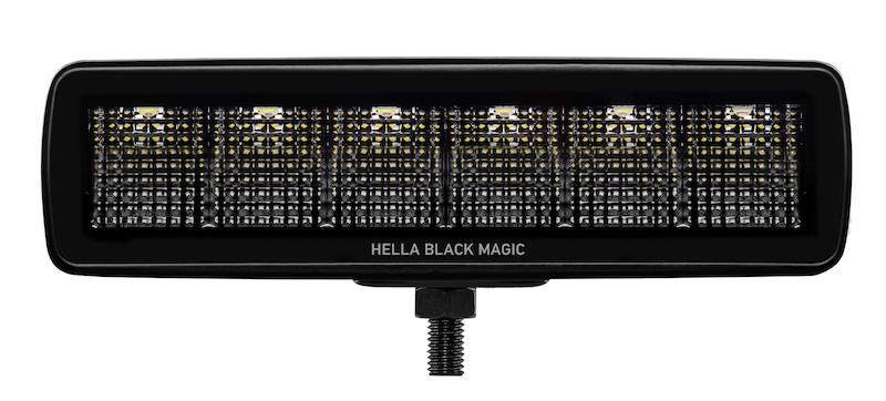 Hella Universal Black Magic 6 L.E.D. Mini Light Bar - Flood Beam 358176201 image 5