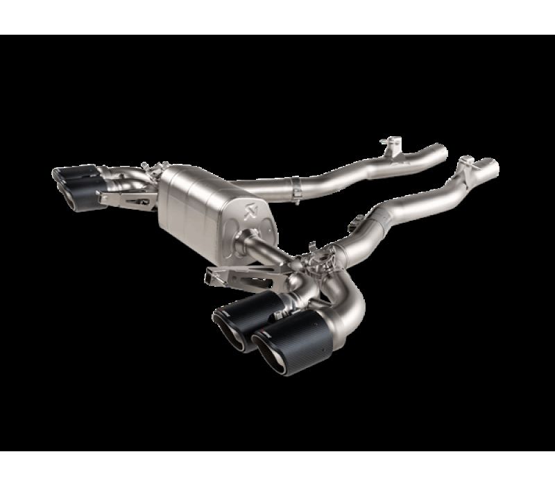 Akrapovic 2021 BMW M8/M8 Comp Gran Coupe (F93) w/OPF/GPF Slip-On Line (Titanium) w/Carbon Tips S-BM/T/24H
