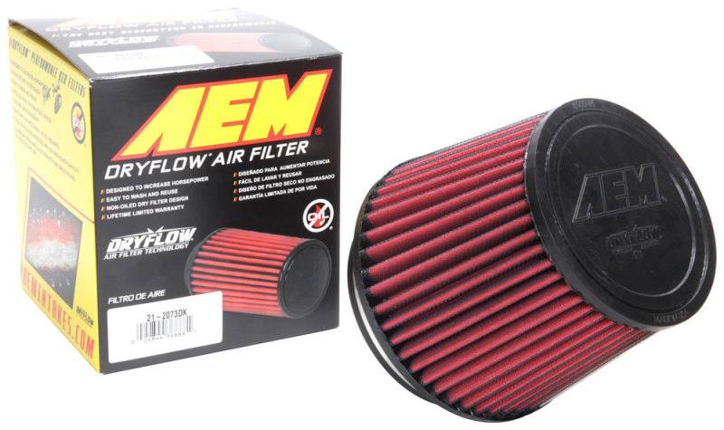 AEM 5 inch x 5 inch DryFlow Air Filter 212073dk image 3