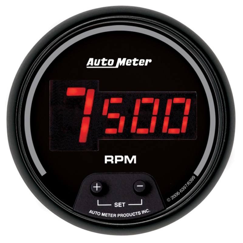 AutoMeter 3-3/8in DG/B In-Dash Tachometer 6397 image 2