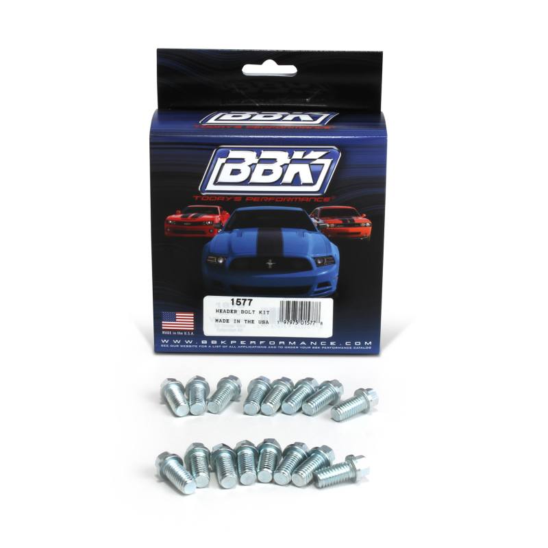 BBK Ford SBF 302 351W Exhaust Header Bolt Kit - 3/8-16 0.75in (16) 1577 image 2