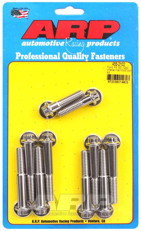 ARP Ford FE SS 12pt Intake Manifold Bolt Kit 455-2102 image 2