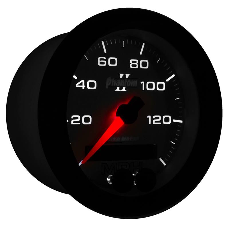 Autometer Phantom II 3-3/8in 0-140MPH In-Dash Electronic GPS Programmable Speedometer 7580 image 7