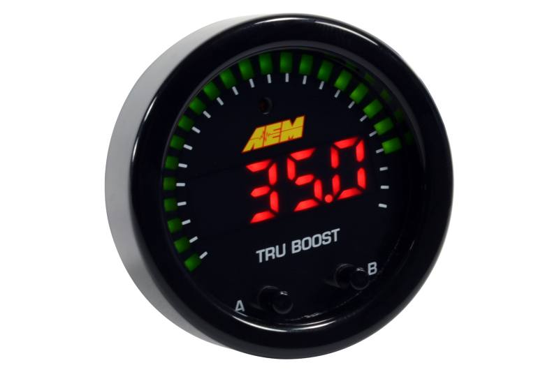 AEM X-Series Tru-Boost Controller Gauge w/ Boost Control Solenoid 80PSIg Internal MAP Sensor 30-0352 image 2