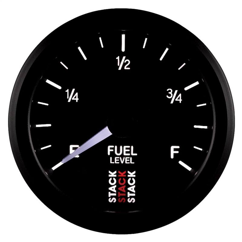 Autometer Stack Instruments 52mm 0-280 Ohm Programmable Pro Stepper Motor Fuel Level Gauge - Black ST3315 image 4