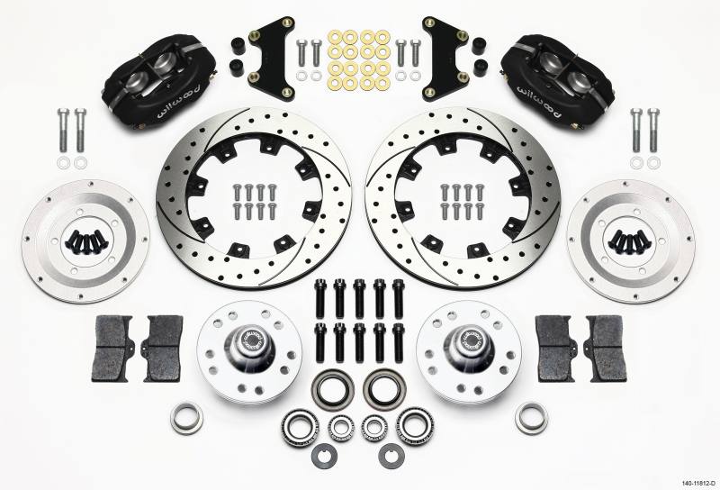 Wilwood Forged Dynalite Front Kit 12.19in Drilled 49-54 Chevy/53-62 Corvette (*Line Kit Needed*) 140-11812-d