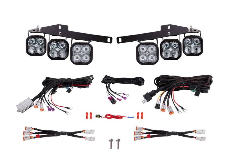 Diode Dynamics 17-20 Ford Raptor SS3 LED Fog Light Kit - White Pro dd6364