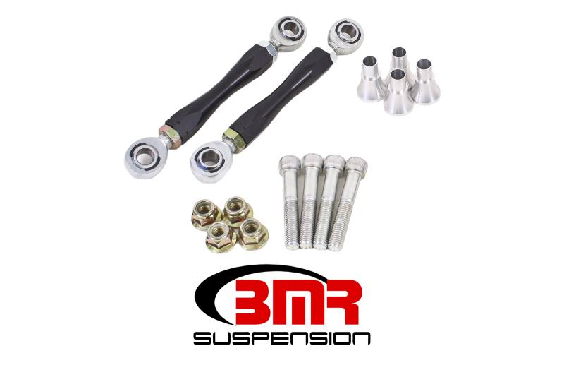 BMR 08-17 Challenger Front Sway Bar End Link Kit - Black elk111