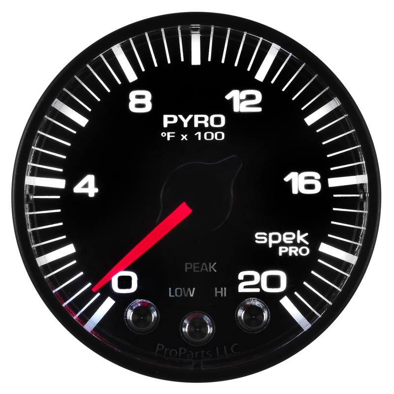 Autometer Spek-Pro 52.4mm 0-2000F Digital Stepper Motor Pyrometer Gauge P310328 image 5