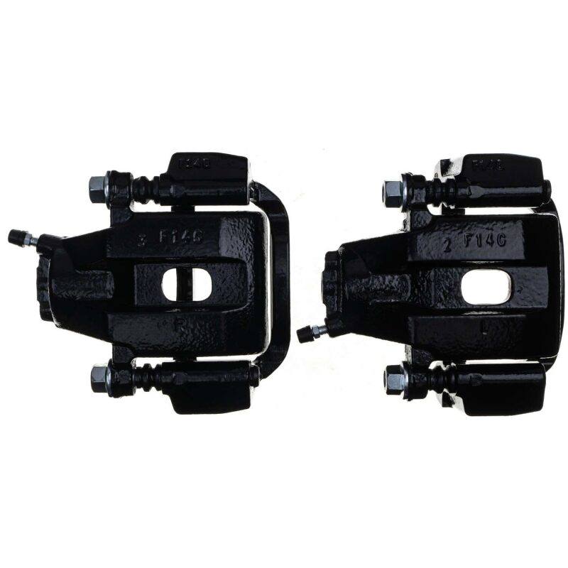 Power Stop 08-15 Toyota Sequoia Rear Black Caliper - Pair w/Bracket S3276BLK image 3
