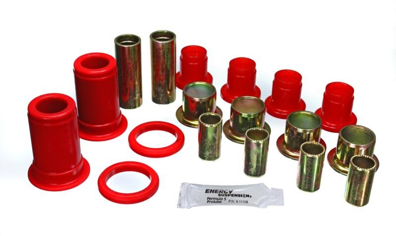 Energy Suspension Front Cntrl Arm Bushings - Red 3.3150r