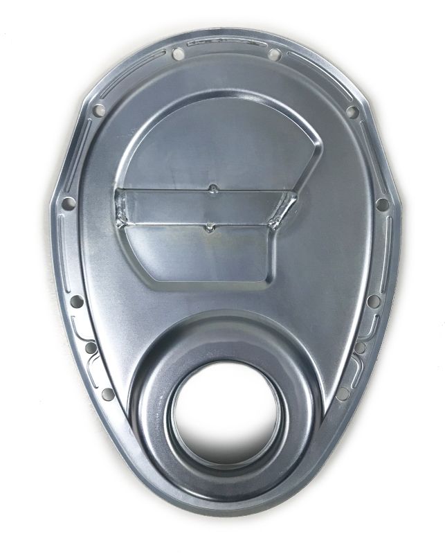 CHAMP PANS SBC Timing Cover - 75 & Newer w/Strap cp136ws
