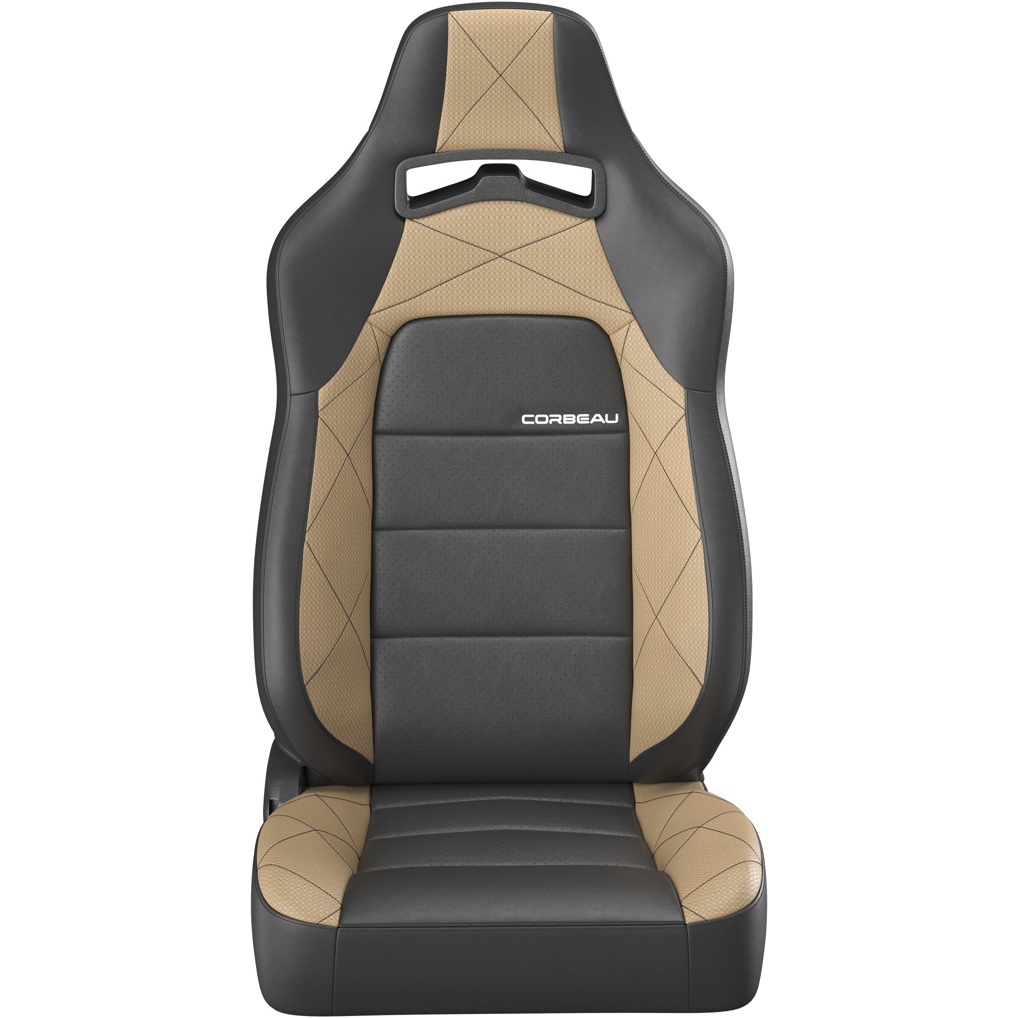 Corbeau Trailcat Seats with Black Vinyl / Beige HD Vinyl 44914pr image 2