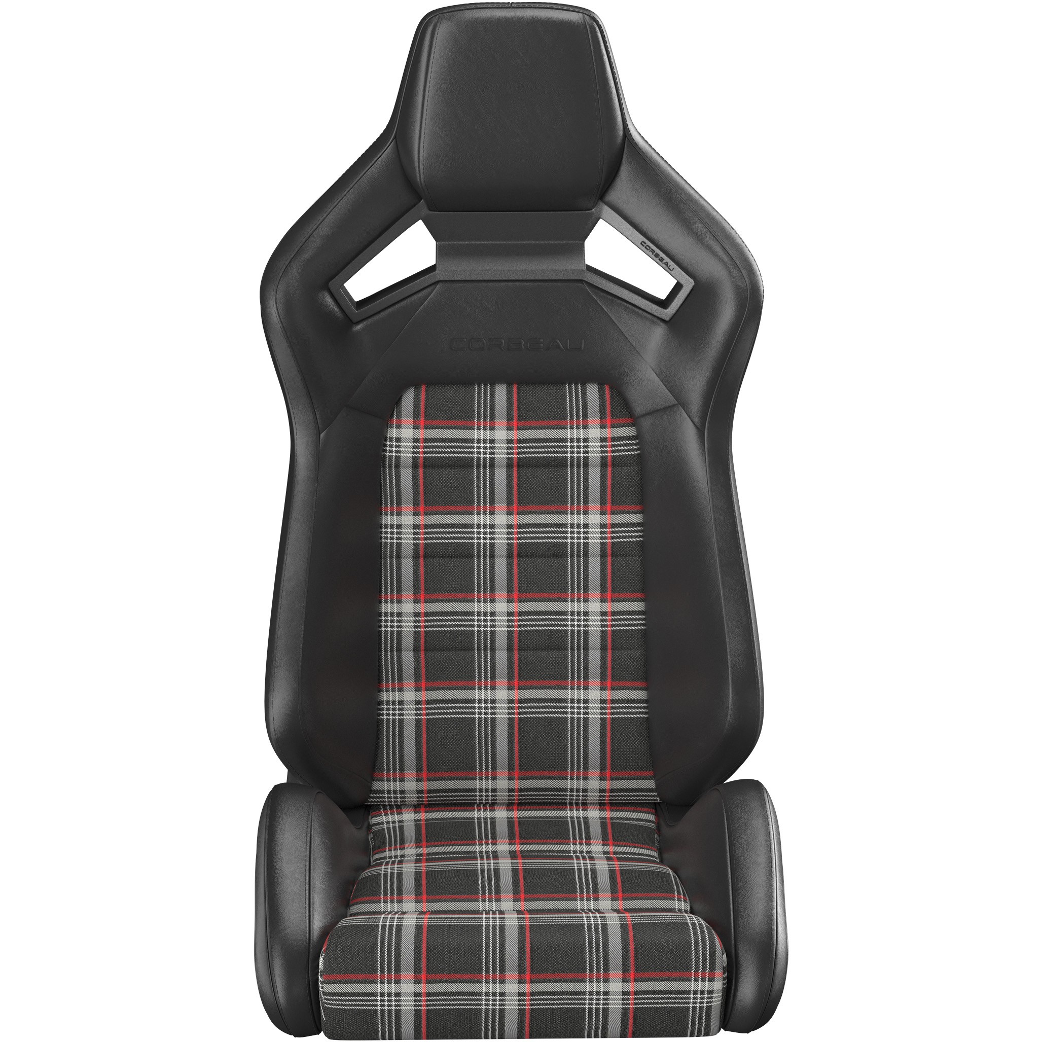 Corbeau RRX Seats with Black Vinyl / Red Plaid 55022pr image 2