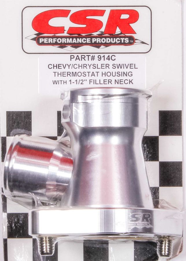 CSR PERFORMANCE Chevy 360 Swivel Filler Neck - Clear 914c