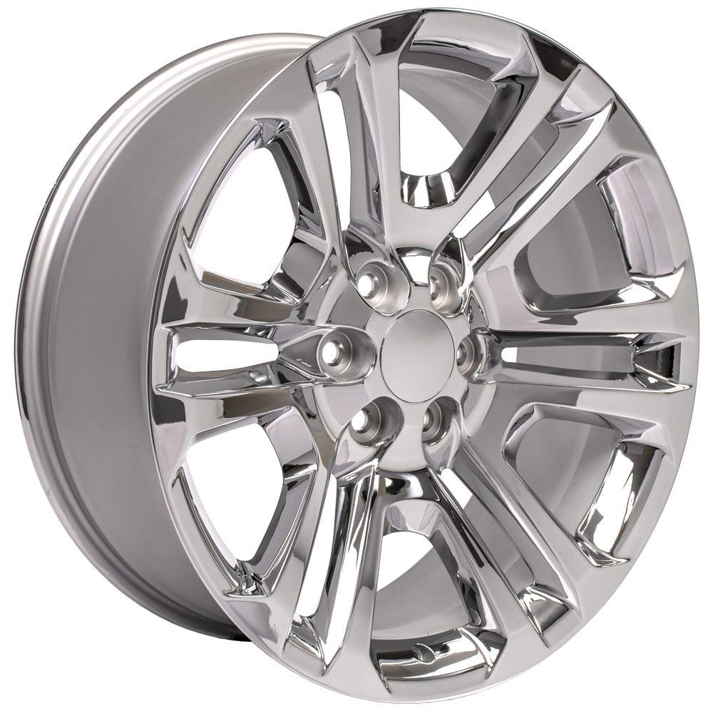 OE Wheels 22 Replica Wheel CV99 GMC Sierra Rim 22x9 Chrome Wheel GMC Sierra 1500 1999-2018 cv99-22090-6550-24c image 3
