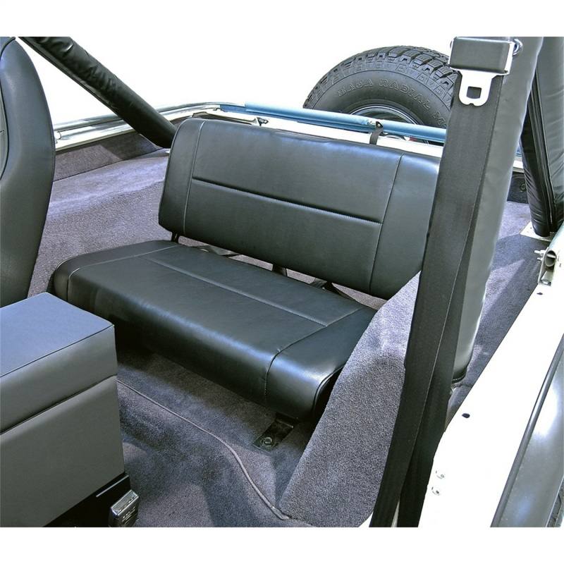 Rugged Ridge Fixed Rear Seat Black 55-95 Jeep CJ / Jeep Wrangler 13461.01 image 3