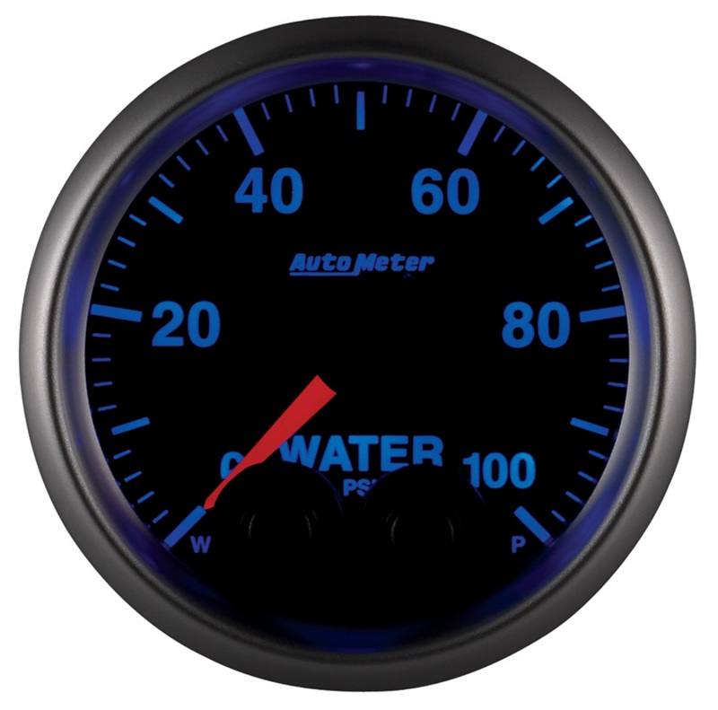 AutoMeter 2-1/16 E/S Water Press. Gauge - 0-100psi 5668 image 2