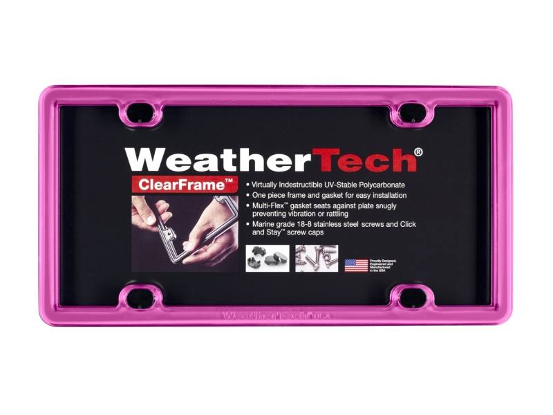 WeatherTech ClearFrame - Hot Pink 8alpcf3