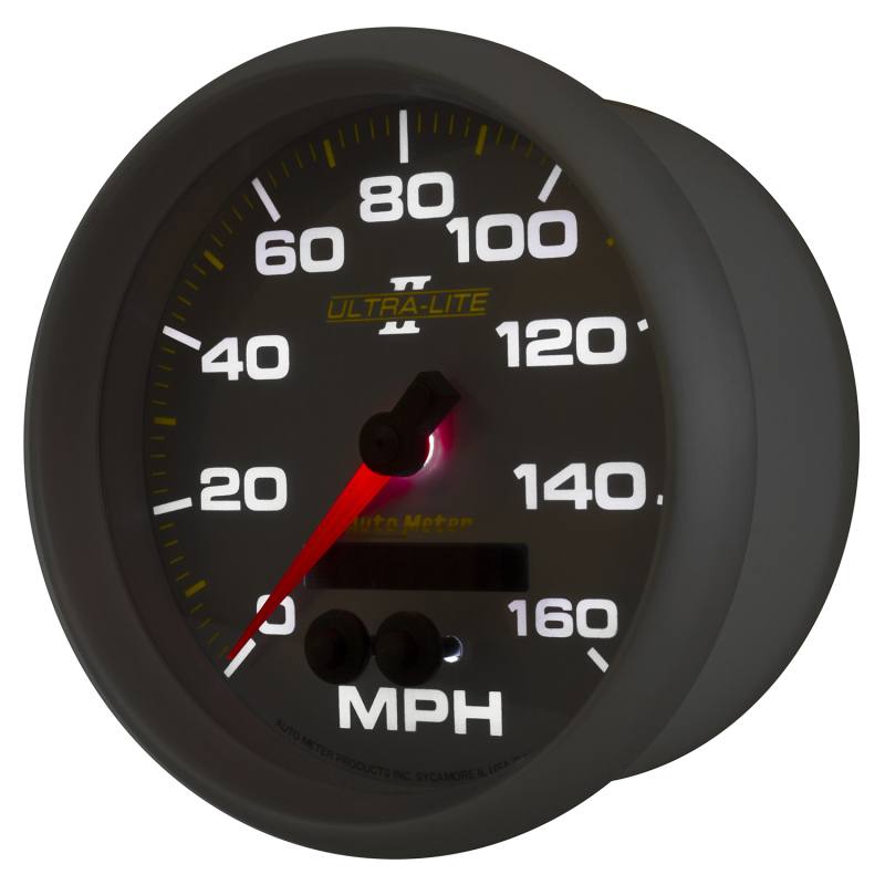 Autometer Ultra-Lite II 5in 0-140MPH In-Dash Electronic GPS Programmable Speedometer 4981 image 3