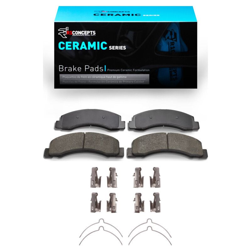 R1 1999-2005 Ford Excursion Front R1 Ceramic Pads & Hardware Kit 2310-0756-01