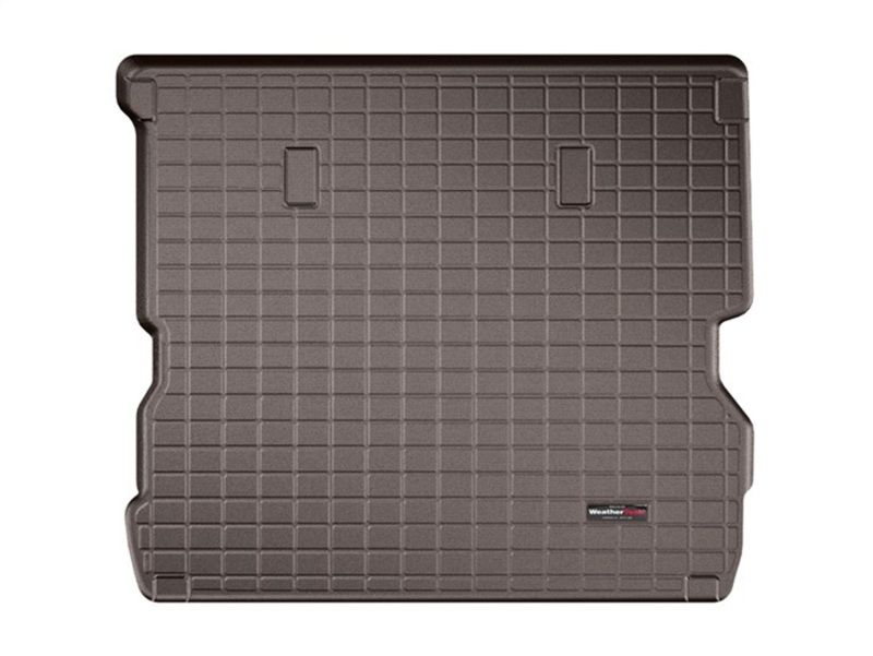 WeatherTech 2017+ Land Rover Discovery Cargo Liners - Cocoa (w/ 4 Zone Climate Control) 431084