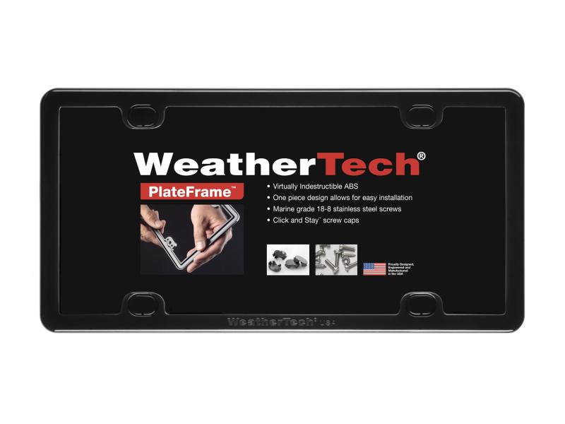 WeatherTech License Plate Frame Kit - Black 61020 image 4