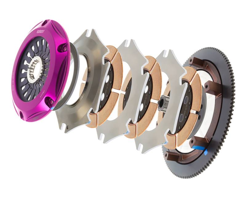 Exedy Hyper Triple Cerametallic Clutch Kit SUBARU IMPREZA H4 2; Rigid Disc; Pull Type FM013HB image 6