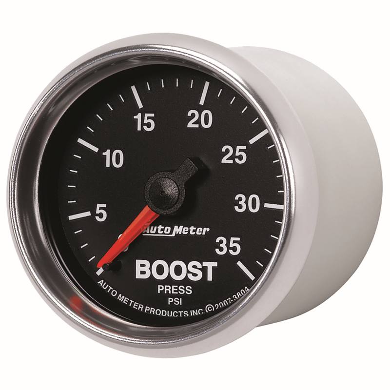 AutoMeter GS 2 1/16 inch 35PSI Mechanical Boost Gauge 3804 image 5