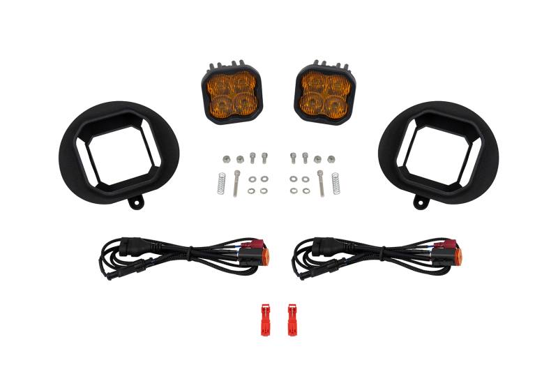 Diode Dynamics SS3 Max Type 2003 Sierra Kit ABL Yellow SAE Fog DD8468
