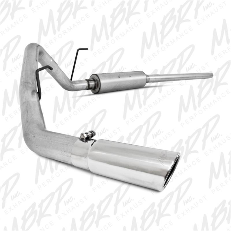 MBRP Ford F-150 Ec/Cc-Sb Cat Back, Single Side S5200AL