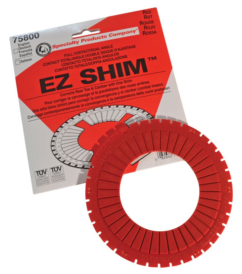 SPC Performance EZ Shim Dual Angle Camber/Toe Shim (Red) 75800