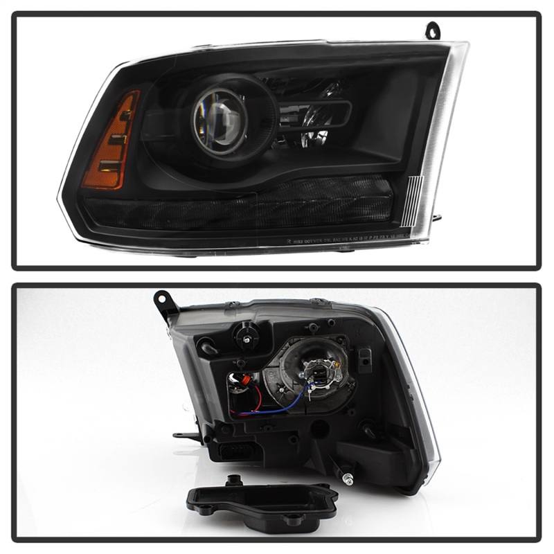 xTune Dodge Ram 13-17 ( w/ Factory Projector LED) Projector Headlight - Black HD-JH-DR13-P-BK 9040238 image 3