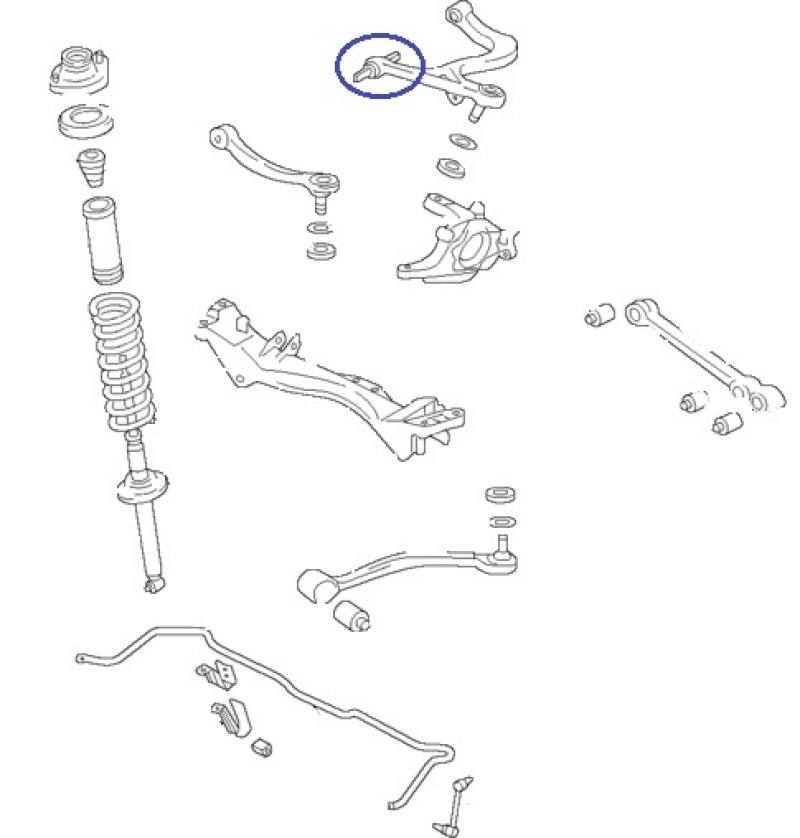 SuperPro 2003 Mitsubishi Lancer Evolution Rear Upper Inner Control Arm Bushing Kit spf2062k image 6