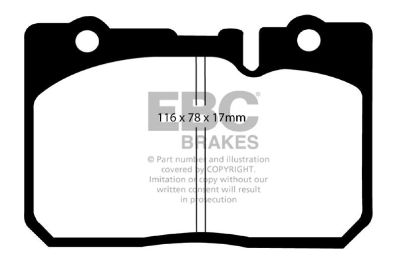 EBC 95-00 Lexus LS400 4.0 Redstuff Front Brake Pads dp31154c