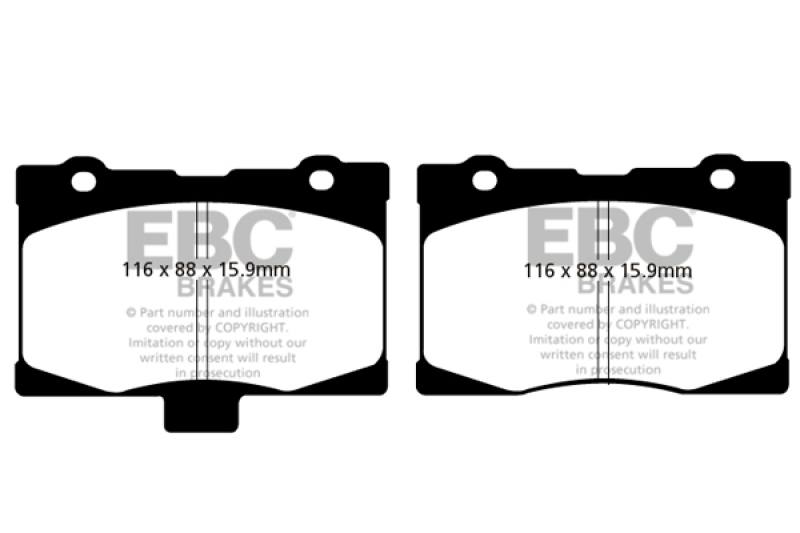 EBC 05-08 Acura RL 3.5 Redstuff Front Brake Pads dp31735c