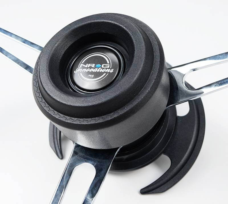 NRG Steering Wheel Head Banger- Injection Molded Material hb-001bk image 2