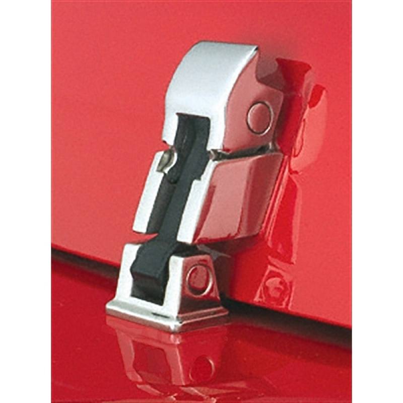 Rugged Ridge 42-95 Jeep CJ / Jeep Wrangler Stainless Steel Hood Catch Kit 11116.05
