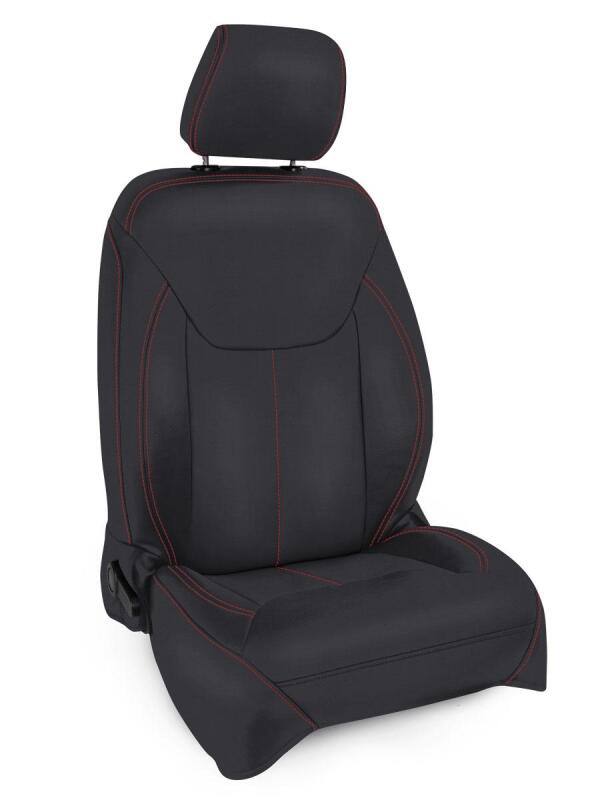 PRP 13-18 Jeep Wrangler JK Front Seat Covers/2 door or 4 door (Pair) - Black with Red Stitching b022-01 image 2