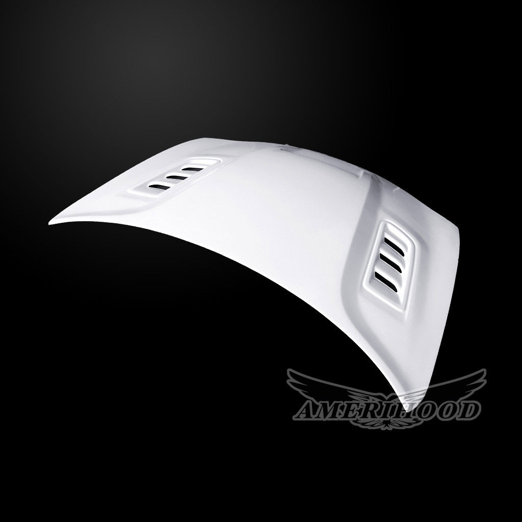 Amerihood Dodge Charger SRT2 Style Functional Heat Extractor Ram Air Hood DC15AHSRT2FHW image 2