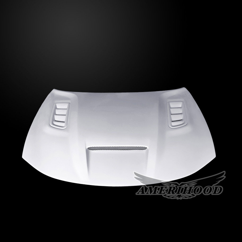 Amerihood Dodge Charger SRT2 Style Functional Heat Extractor Ram Air Hood DC15AHSRT2FHW image 3
