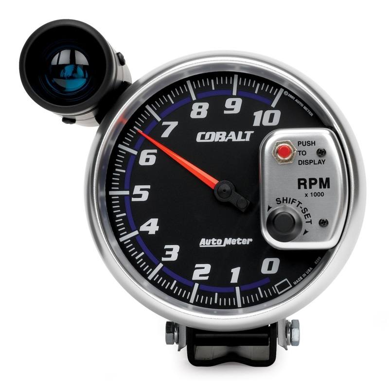 Autometer Cobalt 5 inch 10000 RPM Tachometer w/ Shift Light 6299 image 2