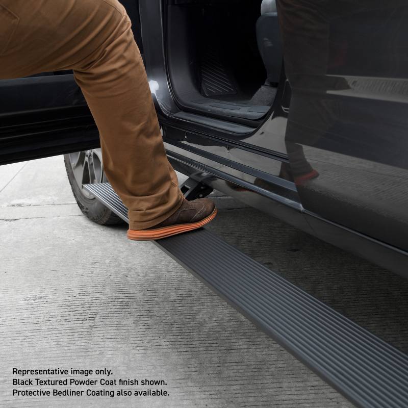 RealTruck 19-24 Ram 1500 Crew Cab 4dr VoltStep Electric Running Board Kit - Bedliner Coating 20430687T image 2