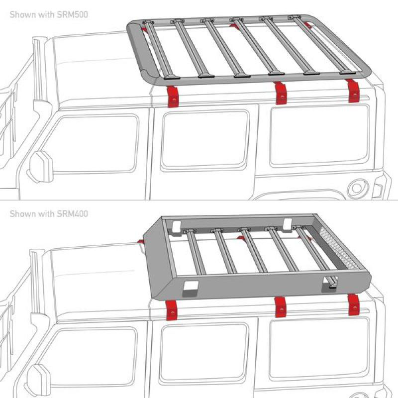 Go Rhino 6pc Rain Gutter Mounting Kit for SRM Rack 5910011t image 6