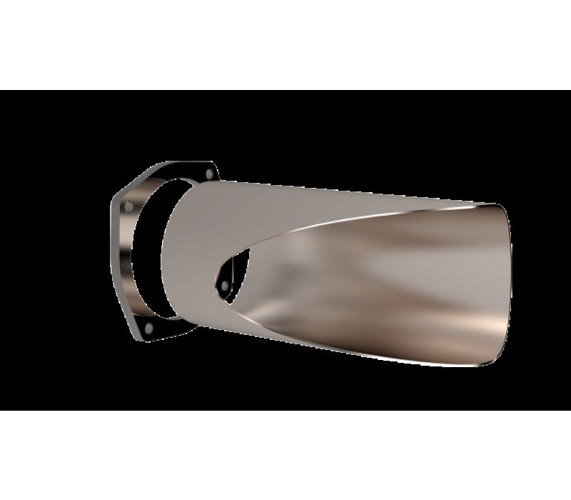 QTP 5in Weld-On QTEC DIY Cutout Pipe 10501 image 2