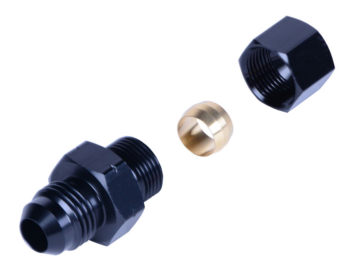 DERALE Fitting 3/8inTube to -6AN 13045