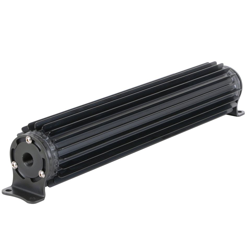 DERALE Single-Pass Heat Sink Co oler 24in Black Anodize 13277