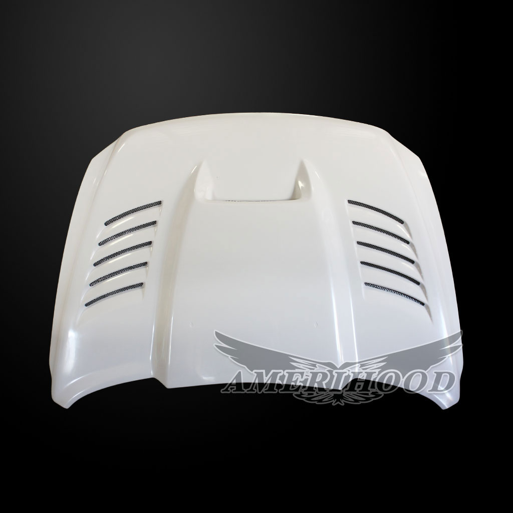Amerihood Dodge Ram 2500 SSK Style Functional Heat Extractor Vented Hood DR10AHSSKFHW25 image 6